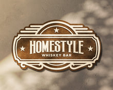 Cheers & Welcome Bar Sign – Custom Whiskey Bar Sign – Hand Painted OBX Bar Decor