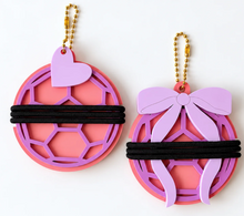 Personalized Hair Tie Holder Keychain