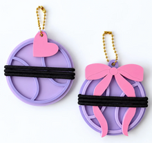Personalized Hair Tie Holder Keychain