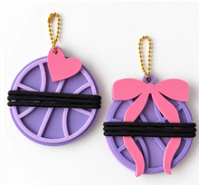 Personalized Hair Tie Holder Keychain