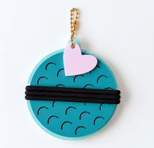 Personalized Hair Tie Holder Keychain