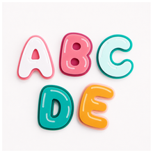 Alphabet Bag Charm for Bogg Style Bags | Layered Acrylic Initial | Colorful Letter Beach Tote Accessory