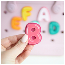 Alphabet Bag Charm for Bogg Style Bags | Layered Acrylic Initial | Colorful Letter Beach Tote Accessory