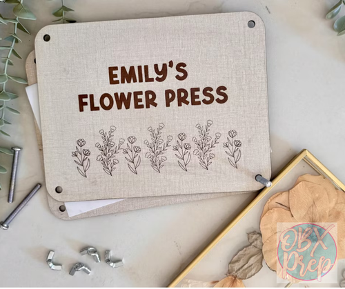 Personalized Flower Press | Custom Name Flower Press | Nature Lover Gift
