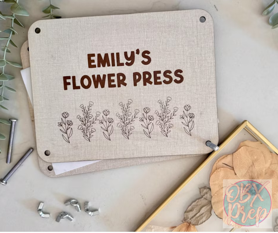 Personalized Flower Press | Custom Name Flower Press | Nature Lover Gift