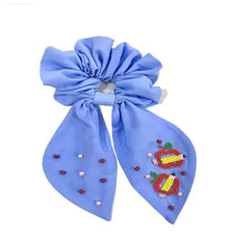 Teacher and Back to School Beaded Scrunchie Bows  Pre-Order.