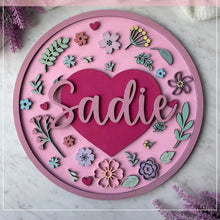 Custom DIY Kids Painting Kit – Personalized Birch Wood Decor for Girls' Rooms.