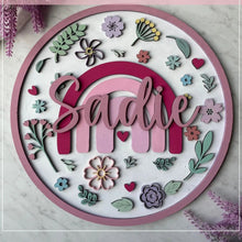 Custom DIY Kids Painting Kit – Personalized Birch Wood Decor for Girls' Rooms.