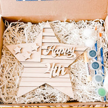 Kids July 4th DIY Wood Painting Kit – Patriotic Craft Set Made in the Outer Banks