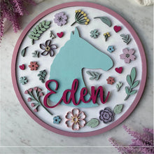 Custom DIY Kids Painting Kit – Personalized Birch Wood Decor for Girls' Rooms.