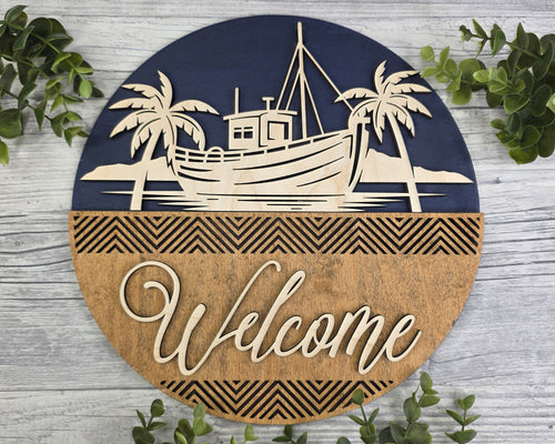 Custom Welcome Door Sign – Mix & Match Porch Sign – Handmade in the OBX