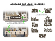 Handmade Custom Dog Breed Wall Signs with Leash Hooks – Personalized Pet Decor 🐾✨