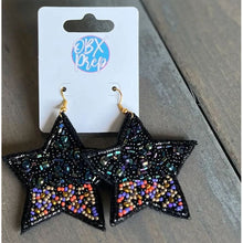 Halloween Star Seed Beaded Ombre Dangle Earrings - OBX Prep