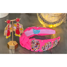 Pumpkin Confetti Pink Beaded Headband - OBX Prep
