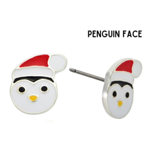 Christmas Stud Earrings - Santa, Christmas Kitty, and Christmas Penguin - OBX Prep