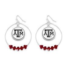 NCAA Lic Collegiate Nested Beaded Game Day Drop Earring - OBX Prep