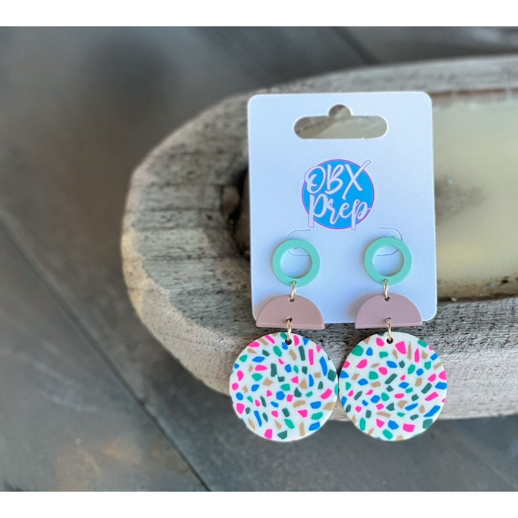 Lilly Spring Polymer Clay Drop Earrings- Restocking - OBX Prep