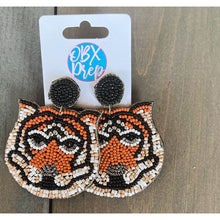 Tiger Seed Bead Dangle Earrings - OBX Prep