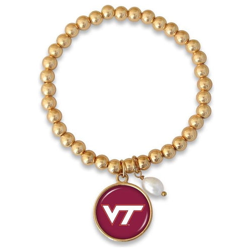 Virginia Tech Hokies Officially NCAA Licensed Diana Beaded Bracelet - OBX Prep